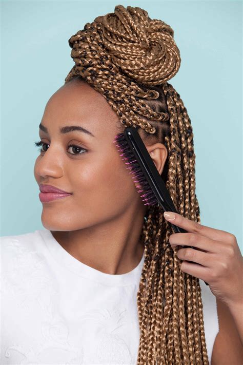 You can pull the hair. 10 Super-Cute Styles with Box Braids to Wear Now