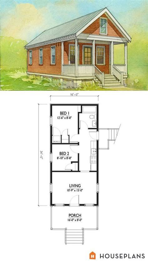Tiny House And Blueprint Cottage Floor Plans Cottage Style House Plans House Plans One Story