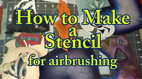 How to Make a Stencil for Airbrush - YouTube