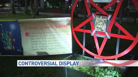 Satanic Display Wont Have An Encore This Holiday Season Wpec