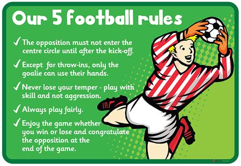 Rules And Regulations Of Football Game