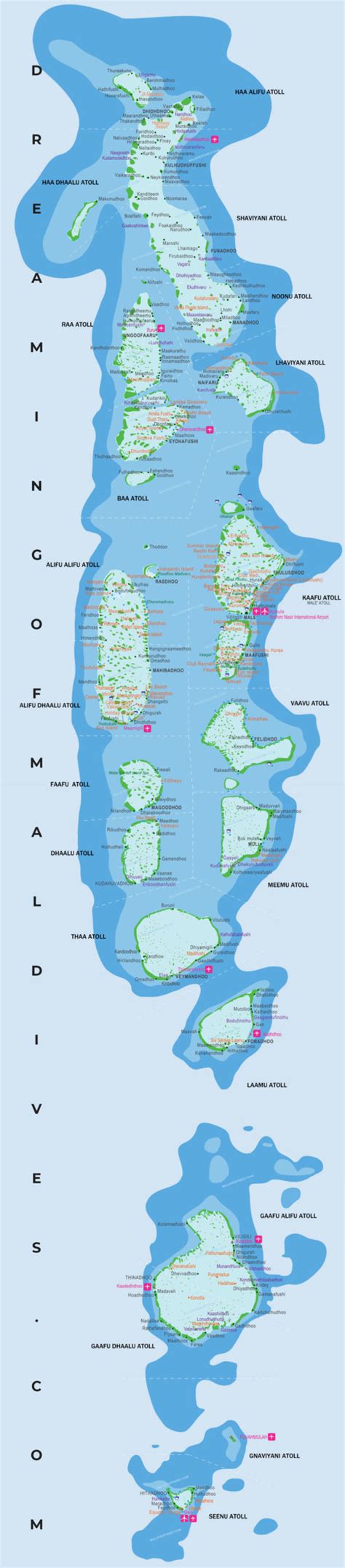 Maldives Islands Map 2020 Locate Your Favorite Resort On The Map