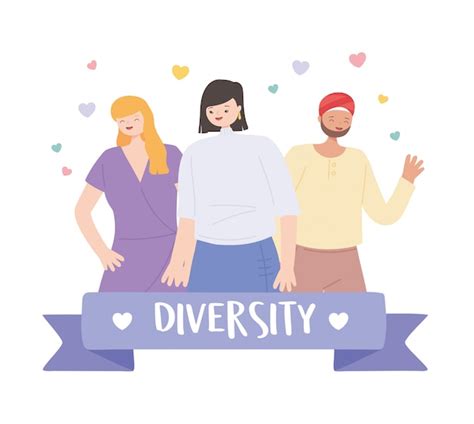 Premium Vector Diverse Multiracial And Multicultural People Various