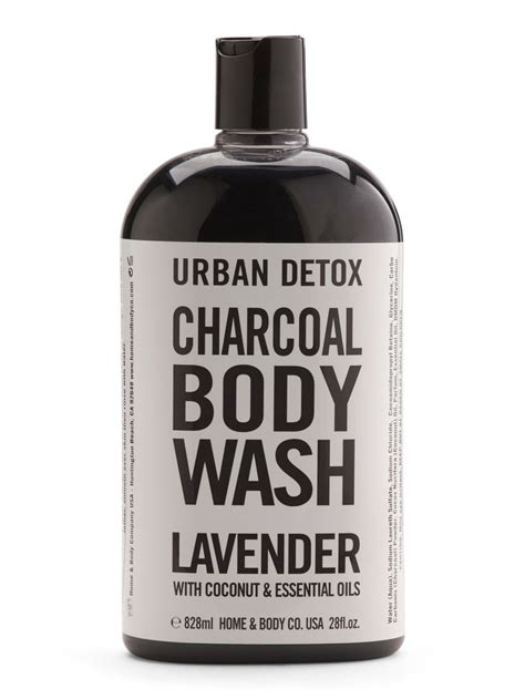 Urban Detox Charcoal Body Wash Body Wash Coconut Essential Oil Body