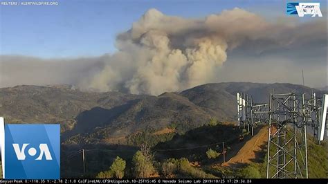 Time Lapse Of Kincade Fire In California Youtube