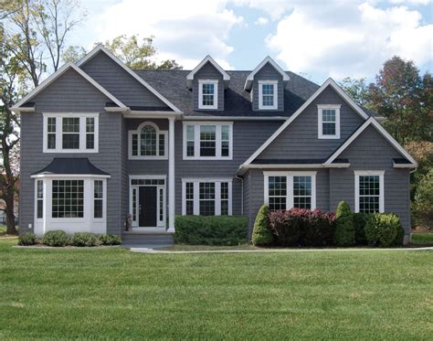 Light Grey Siding White Trim Home Design Ideas