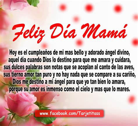 Poemas A Mama Hoy Es El Cumpleaños De Mi Mas Bello Y Adorado ángel