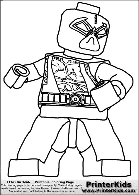 Best coloring pages printable, please share page link. color pages for batman's villians lego | lego batman bane ...