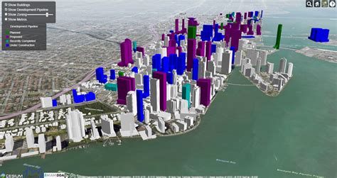 Miami 3d Map Vivid Maps