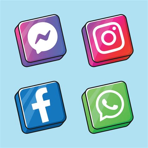Social Media Icon Pack Design 11854301 Vector Art At Vecteezy