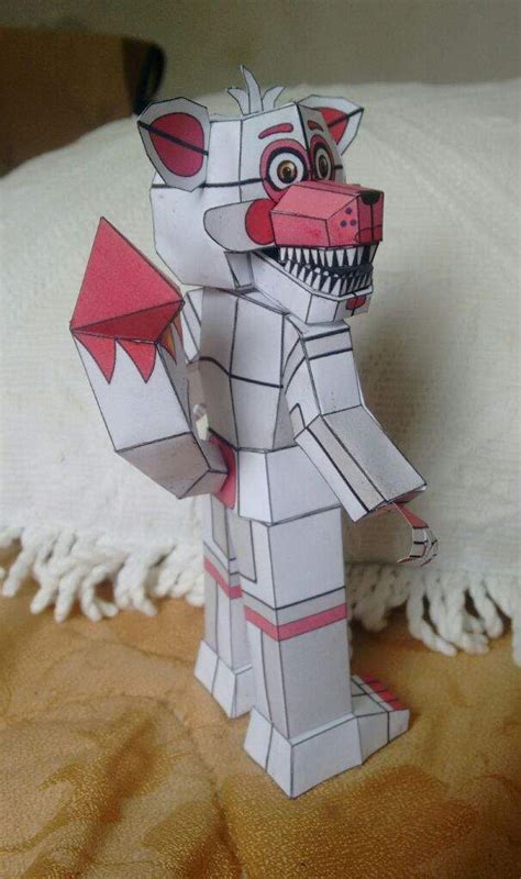 Five Nights At Freddys Papercraft Foxy Foxy Papercraft Figure Images