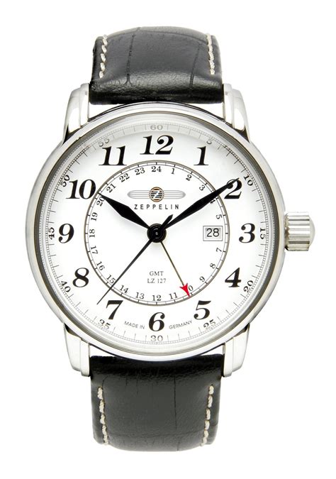 6s21, quarzgesteuert chronograph beiges zifferblatt mit schwarzen zahlen. Zeppelin Graf Zeppelin Herrenuhr 7642-1 nur 193,00