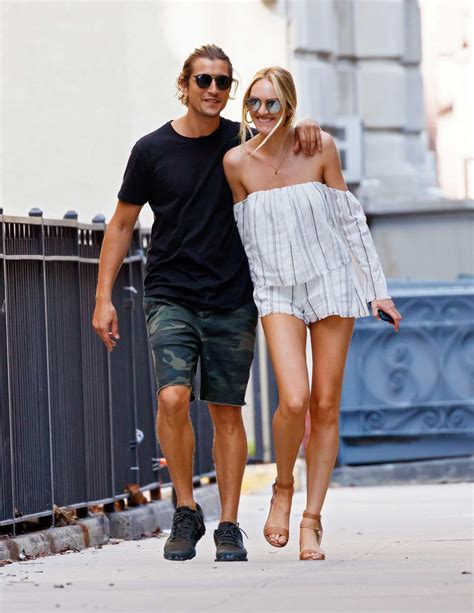 Candice Swanepoel And Hermann Nicoli Out For Brunch In New York