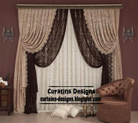 Stylish Chocolate Curtain Style For Living Room Luxury Curtain