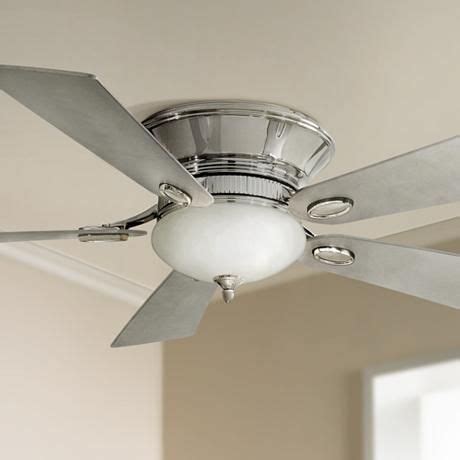 Led indoor black ceiling fan with light kit. 52" Minka Delano II Polished Nickel Hugger Ceiling Fan - # ...