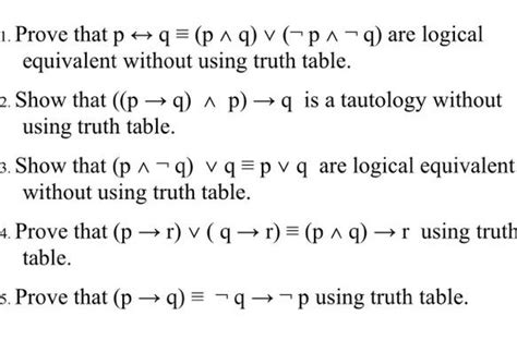Conditional Statement Is A Tautology Without Using Truth Tables Elcho