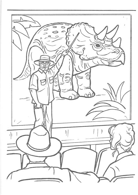 Jurassic Park Gate Coloring Page Coloring Pages