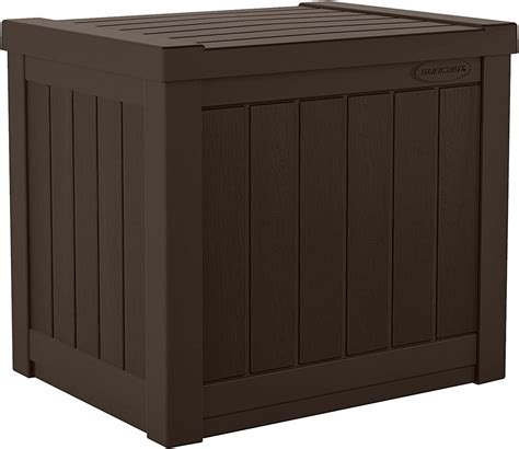 Suncast Gallon Small Deck Box Lightweight Resin Outdoor Storage