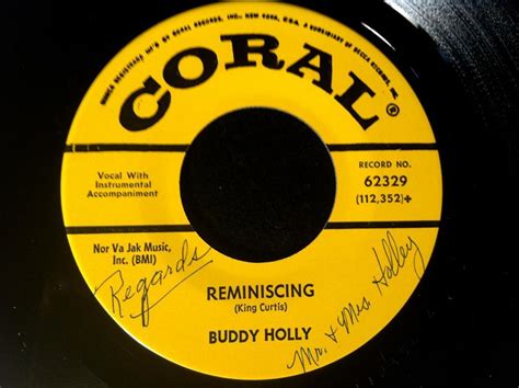 Buddy Holly Autographed 45 Record