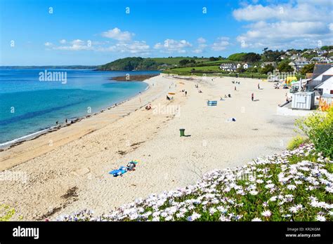 Early Summer At Gyllyngvase Beach In Falmouth Cornwall England