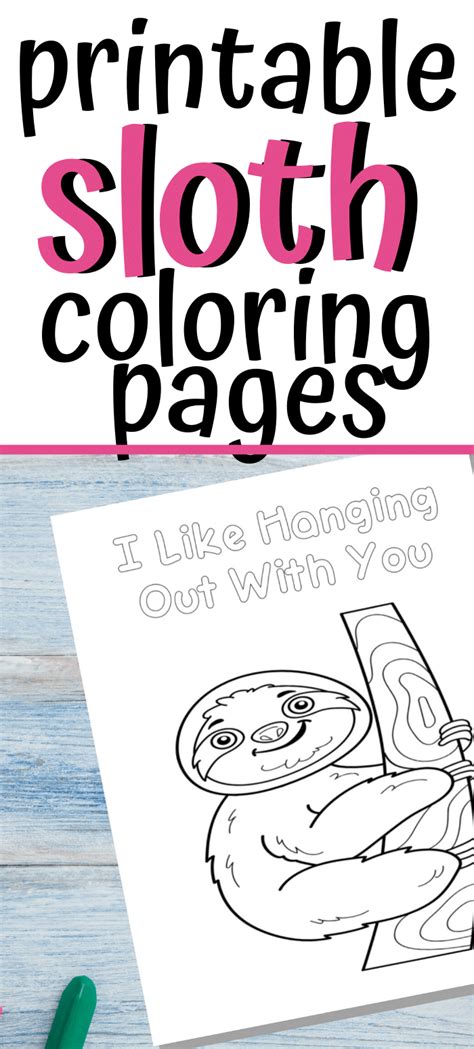 Sloth coloring page uwcoalition org. Printable Sloth Coloring Pages in 2020 | Coloring pages ...