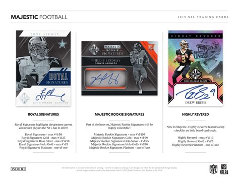 2019 Panini Majestic Football Hobby Box