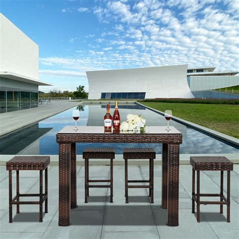 We did not find results for: Clearance! Patio Dining Sets, 5 piece Rattan Wicker Bistro ...