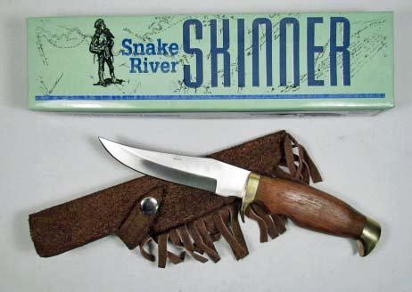 Even after 55 years, old timer knives remain popular, whether it's because the name itself means so much to so many. OLD SMOKY HUNTING SKINNER KNIFE W/ FRINGE SHEATH A