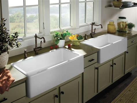 Check out our kitchen farm sink selection for the very best in unique or custom, handmade pieces from our home & living shops. Farmhouse Kitchen Pictures (11 of 16) - Double Farm Sinks