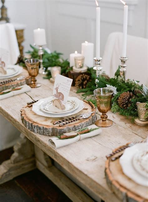 Elegant + Rustic Winter Wedding Inspiration - Elizabeth Anne Designs