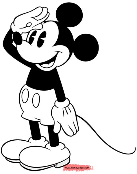 Classic Mickey Mouse Coloring Pages 2 Disneys World Of Wonders