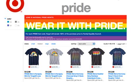target shows some pride