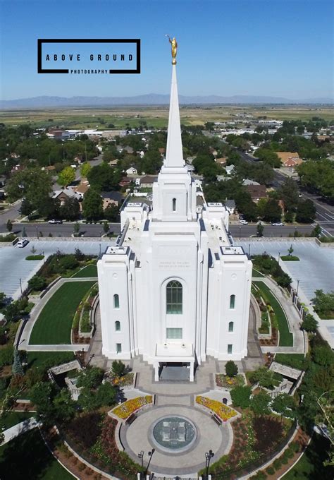 Brigham City LDS Temple Brigham City, Utah Above Ground Photography www
