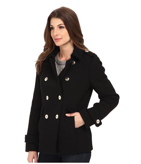 Calvin Klein Double Breasted Wool Coat At