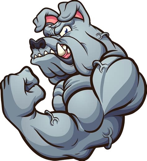 Strong Bulldog Mascot 600984 Vector Art at Vecteezy