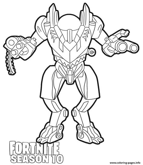 Brute Mech Fortnite Season 10 Coloring Pages Printable 24.09.2019 · printable fortnite season 10 poster coloring page.