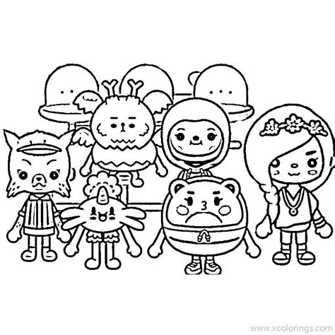 Today i am giving leon new hairstyles in photoshop!!! Toca Boca Coloring Pages Rita and Cloud Ready for Painting ...
