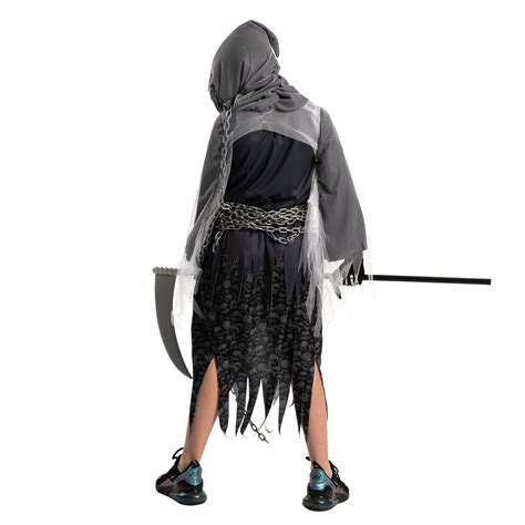 Soul Taker Reaper With Glowing Eyes Costume Cosplay Child
