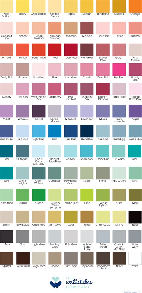 Wall Paint Colour Chart Pdf Paint Paints Asian Shade Card Colour Chart Color Wall Berger Code