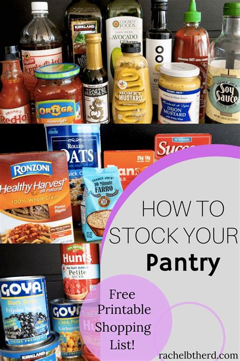 Pantry Staples A Grocery Guide To A Well Stocked Kitchen