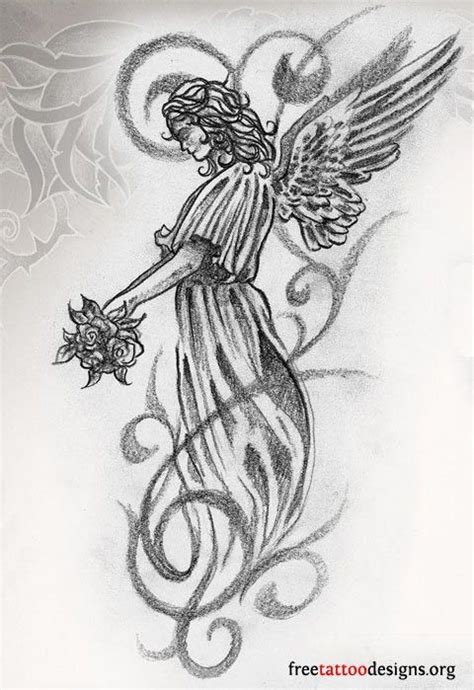 Creative Guardian Angel Tattoo Designs Angel Wings Tattoo Angel