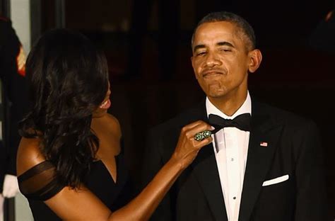 Michelle Obama Wows In Black Vera Wang Dress At State Dinner