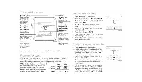 Honeywell T4 Pro Programmable Thermostat User Guide | Manualzz