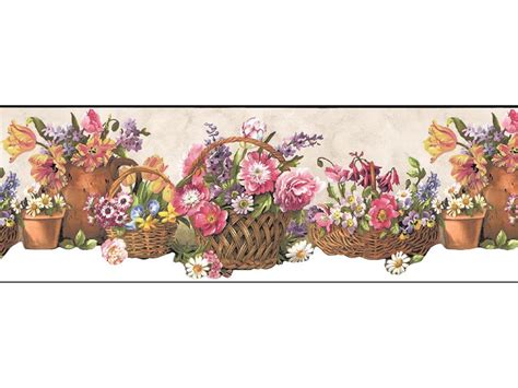 Floral Wallpaper Border B74240