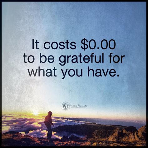 It Costs 000 To Be Grateful For What You Have Quotes