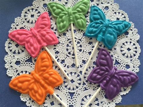 Butterfly Chocolate Lollipop12 Qty Birthday Favorsshower Favors