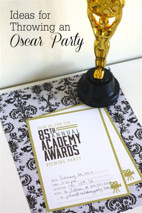 Academy Awards Oscar Party Ideas Oscars Party Ideas Oscar Party