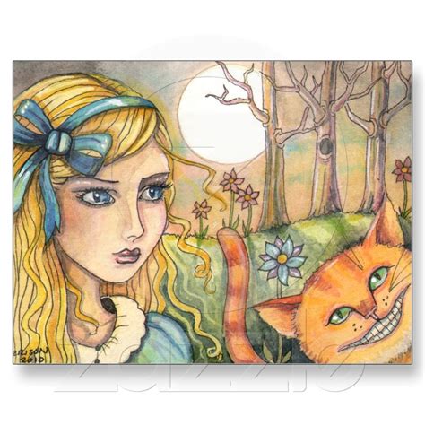 Unsure Alice In Wonderland Postcard Zazzle Alice In Wonderland Artwork Alice In Wonderland