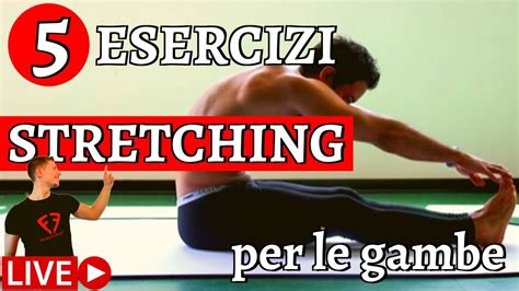 5 esercizi stretching gambe youtube