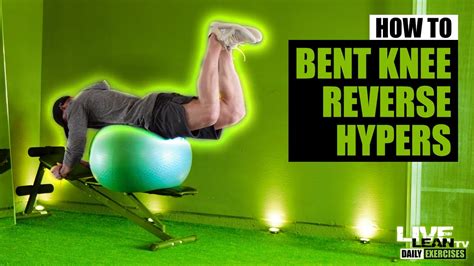 How To Do A Bent Knee Swiss Ball Reverse Hyperextension On Bench